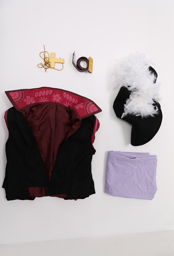 OP Hawk Eyes Costume de Cosplay Veste et Pantalon avec Ceinture et Chapeau