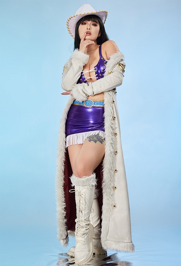 OP Robin Disfraz de Cosplay Sujetador y Minifalda Combinados con Capa y Sombrero OP Robin Disfraz de Cosplay Sujetador y Minifalda Combinados con Capa y Sombrero