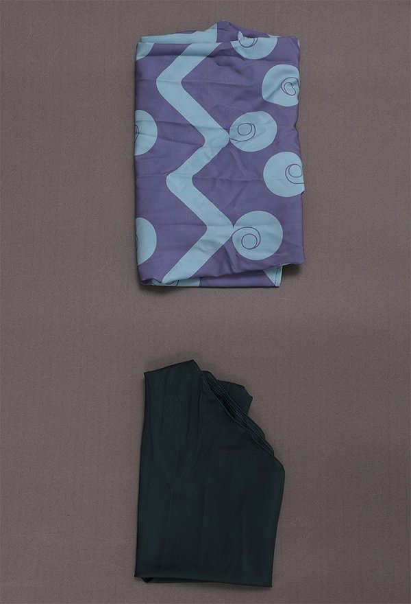 OP Zoro Disfraz de Cosplay Conjunto de Blusa de Manga Corta Azul con Estampado y Pañuelo Para la Cabeza