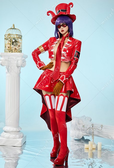 OP Belo Betty Disfraz de Cosplay Chaqueta y falda con sombrero y guantes