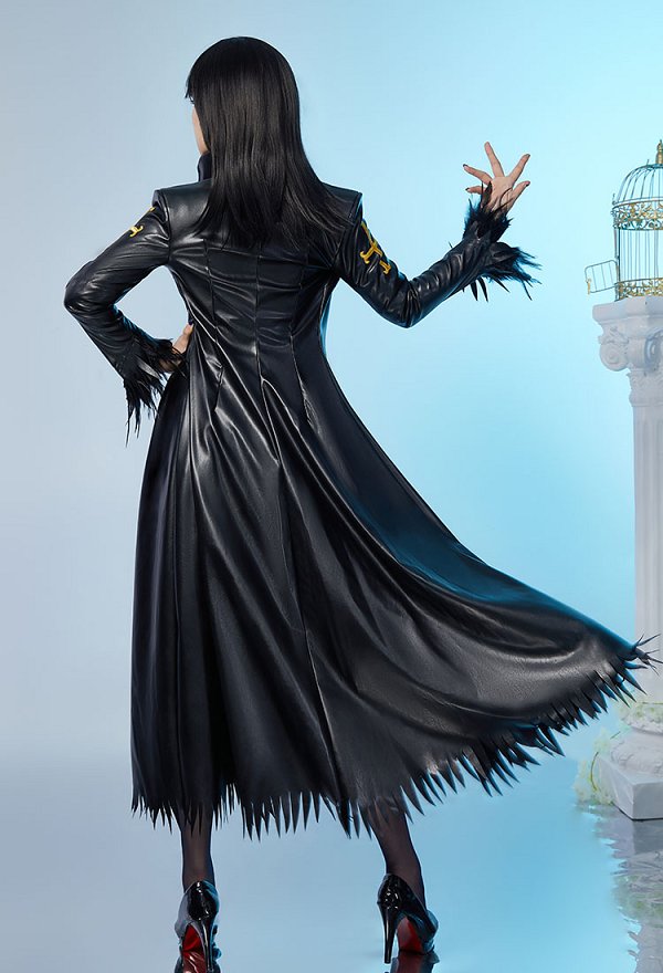 Robin Disfraz de Cosplay Vestido con Escote en Profundo V y Chaqueta con Medias Largas y Cinturón Robin Disfraz de Cosplay Vestido con Escote en Profundo V y Chaqueta con Medias Largas y Cinturón