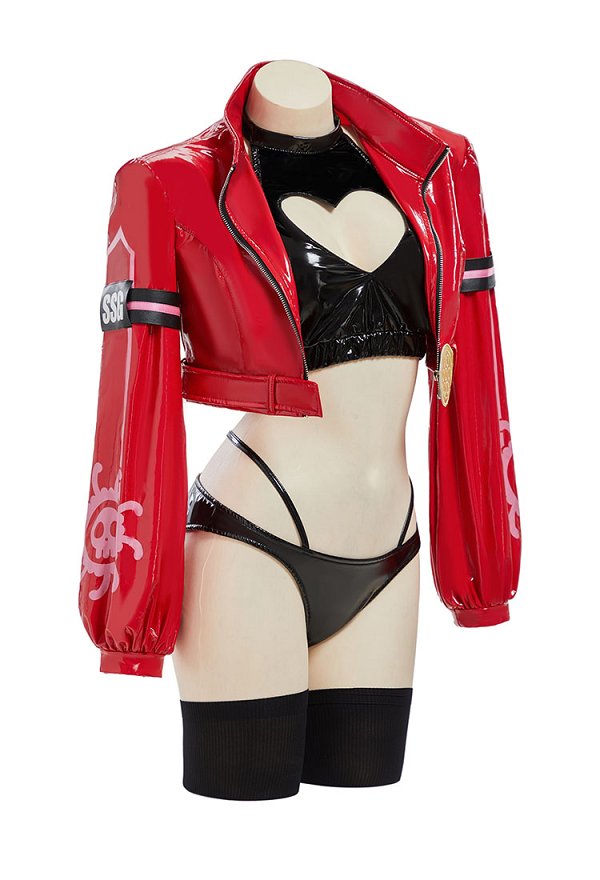 OP Boa Hancock Cosplay Costume Corset et veste avec slip