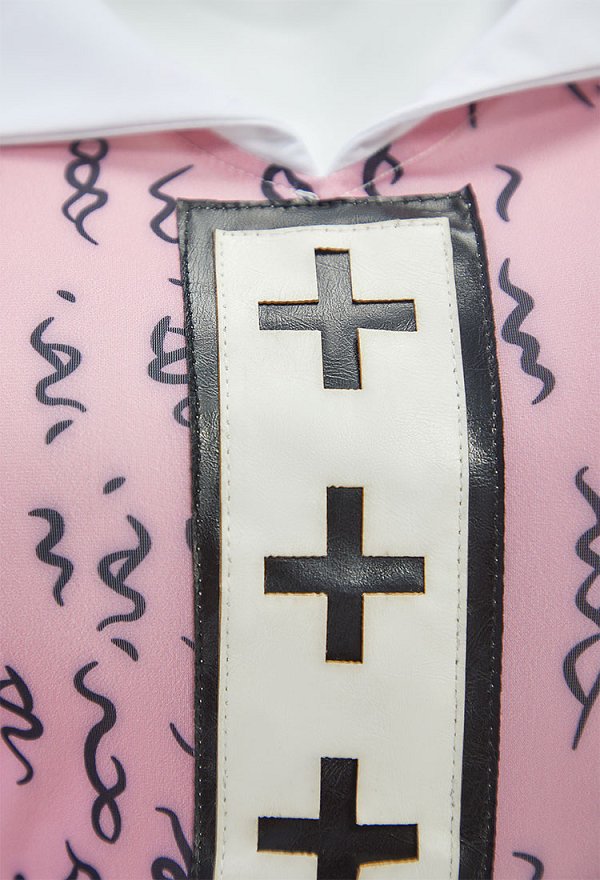 OP Nami Cosplay Costume Robe à col de poupée rose
