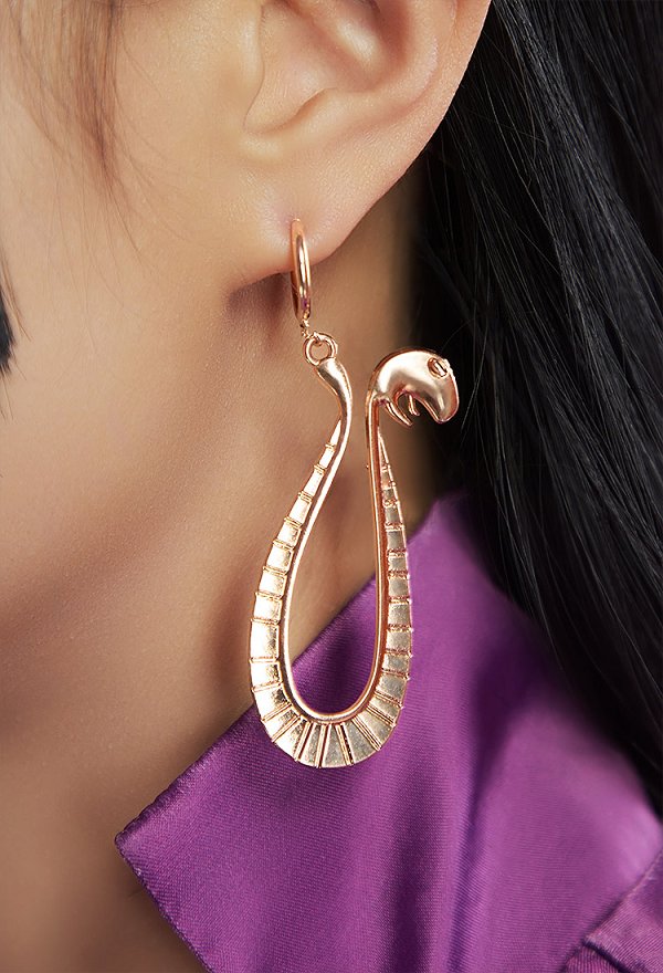 Robe de cosplay Ver OP Boa Hancock améliorée avec boucles d'oreilles