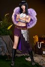OP Robin Elbaf Arc Cosplay Costume Vest with Mini Skirt and Cape