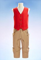 OP Luffy Cosplay Conjunto de Chaleco y pantalones