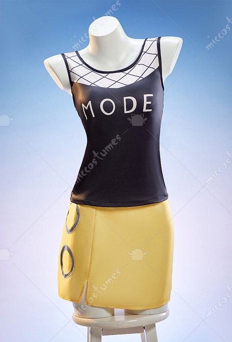 OP Nami Cosplay Traje sin mangas Top y falda