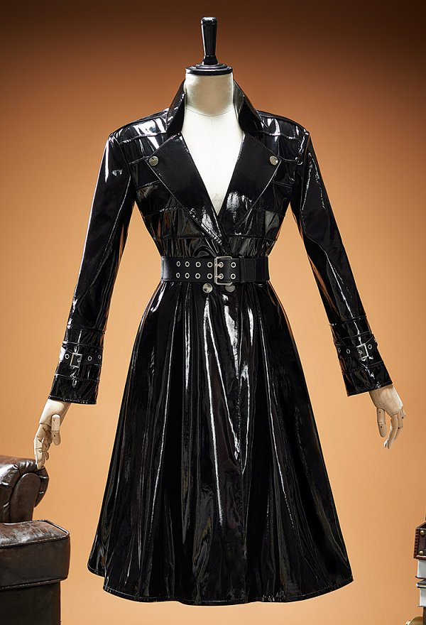 OP Nico Robin Live-action Movie Ver Cosplay Costume Coat with Belt and Socks
