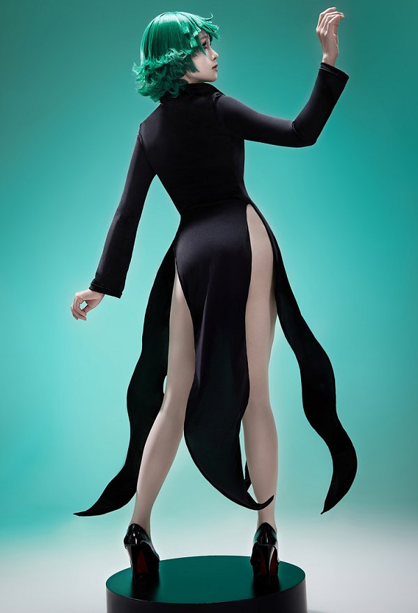 OPM Tornado of Terror Vestido Negro Disfraz Cosplay OPM Tornado of Terror Vestido Negro Disfraz Cosplay