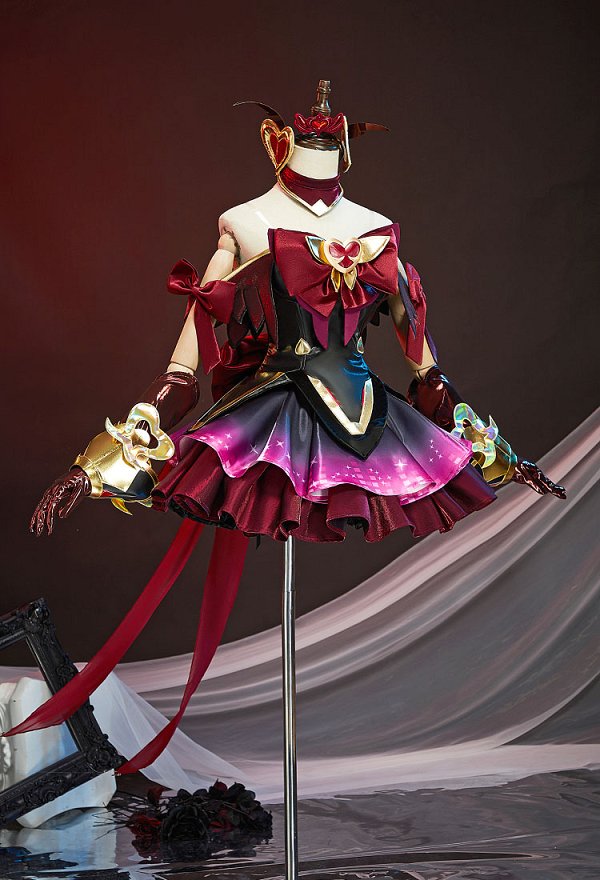 OW Juno Cosplay Costume Black Ver Heart of Hope Skin Top and Skirt with Pantyhose Wing