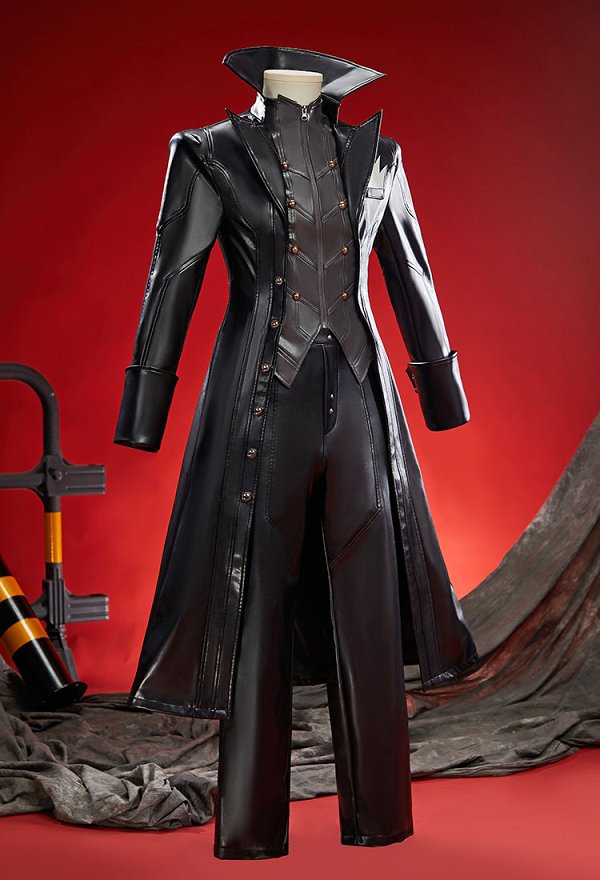 Costume de cosplay Joker édition Premium P3/P5 comprenant un manteau un pantalon des gants et un masque