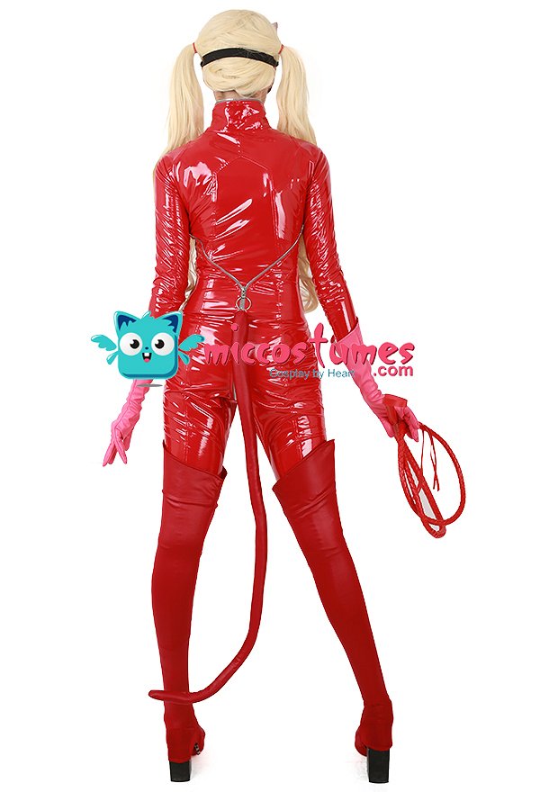 Disfraz Cosplay de Ann Takamaki Panther Phantom Thief de P5 Body de Spandex Mono Incluyendo Látigo y Cubrebotas