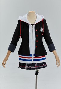 P3/P5 Ann Cosplay Kostüm Tanktop und ärmelloses Top mit Jacke und Faltenrock