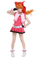 Girls Z PPGZ Hyper Blossom Momoko Akatsutsumi Chaleco Abrigo Vestido Transformación Atuendo con Diadema Guantes Cinturón Girls Z PPGZ Hyper Blossom Momoko Akatsutsumi Chaleco Abrigo Vestido Transformación Atuendo con Diadema Guantes Cinturón