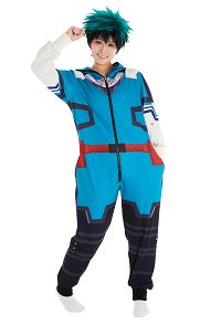 Women MHA Midoriya Izuku Onesie Pajama Adult Onesie Homewear Kigurumi Hooded Loungewear Costume Outfits
