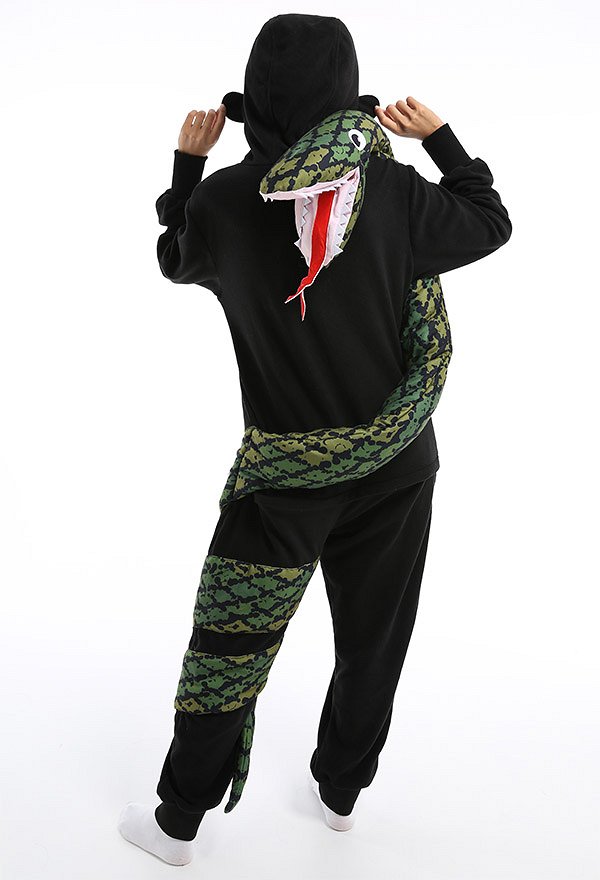 Women Orangutan Boa Constrictor Design Onesie Pajama Adult Onesie Homewear Kigurumi Hooded Loungewear Costume Outfits