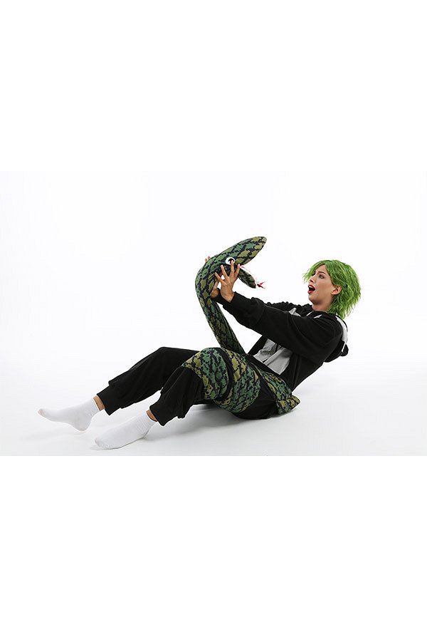 Women Orangutan Boa Constrictor Design Onesie Pajama Adult Onesie Homewear Kigurumi Hooded Loungewear Costume Outfits