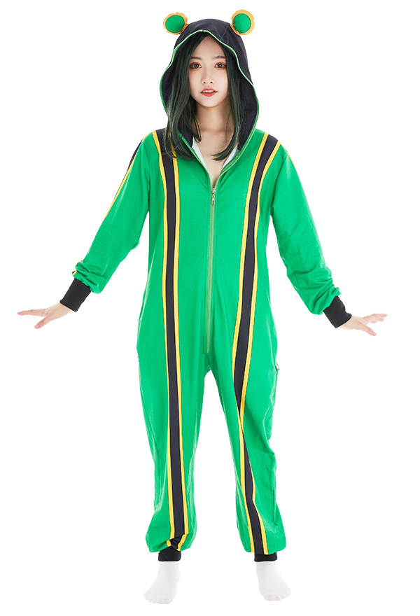 Halloween Women Froppy Hooded Onesie Pajamas Loungewear Adult Onesie Homewear Kigurumi Cosplay Costume Outfits