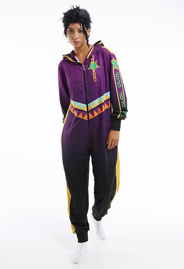 Women Jotaro Cujo Onesie Pajama Adult Onesie Homewear Kigurumi Hooded Loungewear Costume Outfits