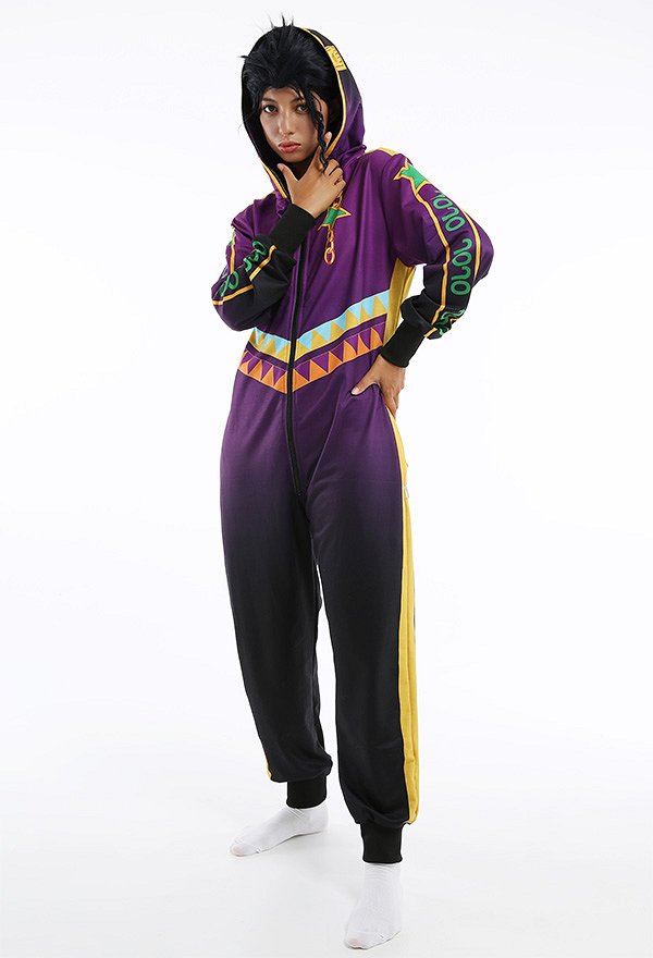 Women Jotaro Cujo Onesie Pajama Adult Onesie Homewear Kigurumi Hooded Loungewear Costume Outfits