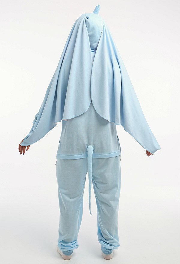 Women Baby Elephant Shape Onesie Pajamas Long Sleeve Hooded Kigurumi Adult Onesie Cosplay Costume