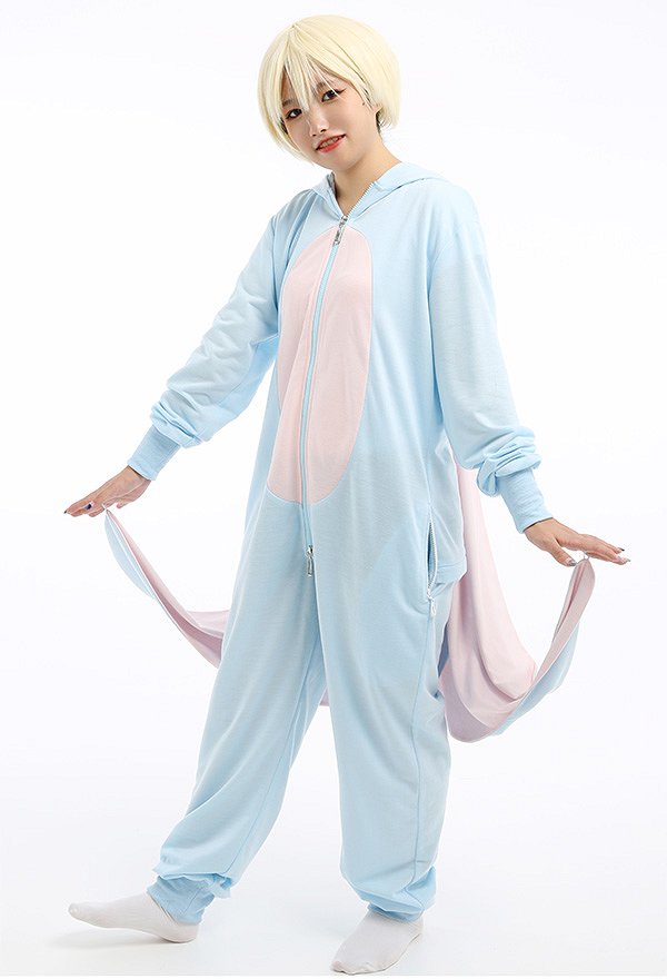Women Baby Elephant Shape Onesie Pajamas Long Sleeve Hooded Kigurumi Adult Onesie Cosplay Costume