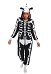 Women Cartoon Skeleton Pony Pattern Print Hooded Onesie Loungewear Adults Onesie Homewear Kigurumi Costume Outfits