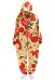 Cartoon Cute Pizza Pattern Adults Onesie Onesie Pajamas Long Sleeve Hooded Kigurumi Cosplay Costume
