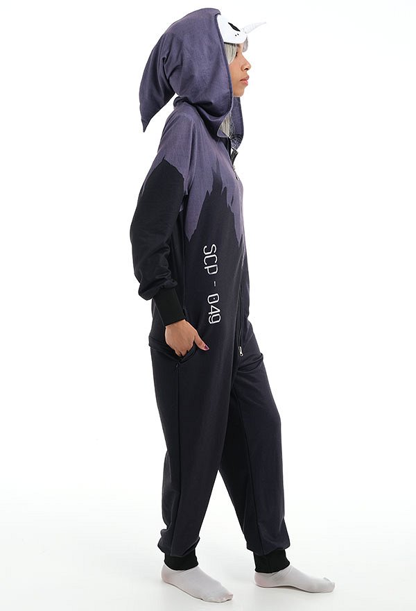Women The Plague Doctor Hooded Adult Onesie Kigurumi Onesie Pajamas Cosplay Costume