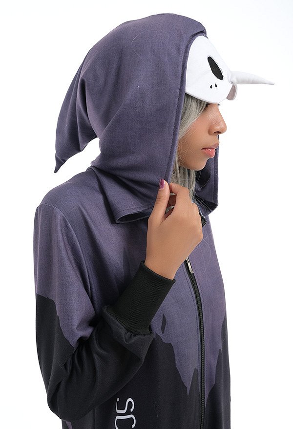 Women The Plague Doctor Hooded Adult Onesie Kigurumi Onesie Pajamas Cosplay Costume