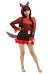 Robe de Nuit Halloween Pyjama Une Pièce Dérivé Le Petit Chaperon Rouge Loup Vêtement de Nuit à Manches Longues
