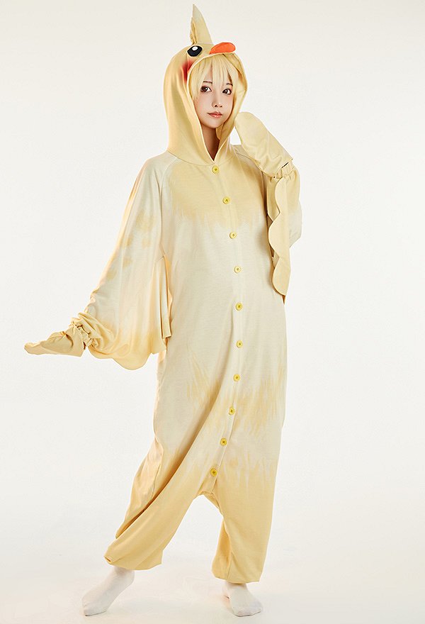 Cute Parrot Onesie Pajama Kawaii Loungewear Adult Hooded Homewear Kigurumi Sleepwear