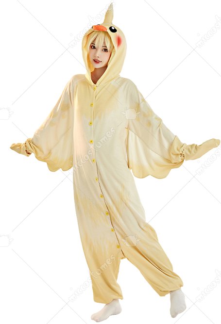Nymphensittich Bird Onesie Kawaii Pajama Halloween Pajamas Overall