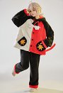 Kaedehara Kazuha Derivative Two-Piece Pajama with Tail Fleece Cozy Warm Long Sleeve Top and Pants Loungewear