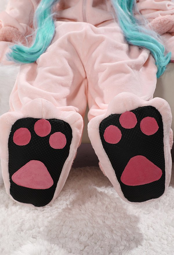 Plüsch Vocal Pyjama Hasen Stil Kawaii Anzug mit Schultertasche