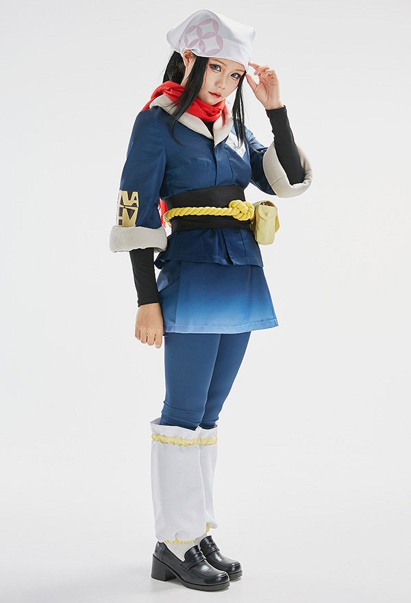 PM Arceus Female Protagonist Akari Cosplay Costume Camisa y Falda con Bufanda PM Arceus Female Protagonist Akari Cosplay Costume Camisa y Falda con Bufanda