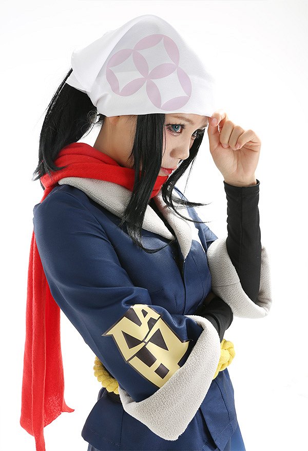 PM Arceus Female Protagonist Akari Cosplay Costume Camisa y Falda con Bufanda PM Arceus Female Protagonist Akari Cosplay Costume Camisa y Falda con Bufanda