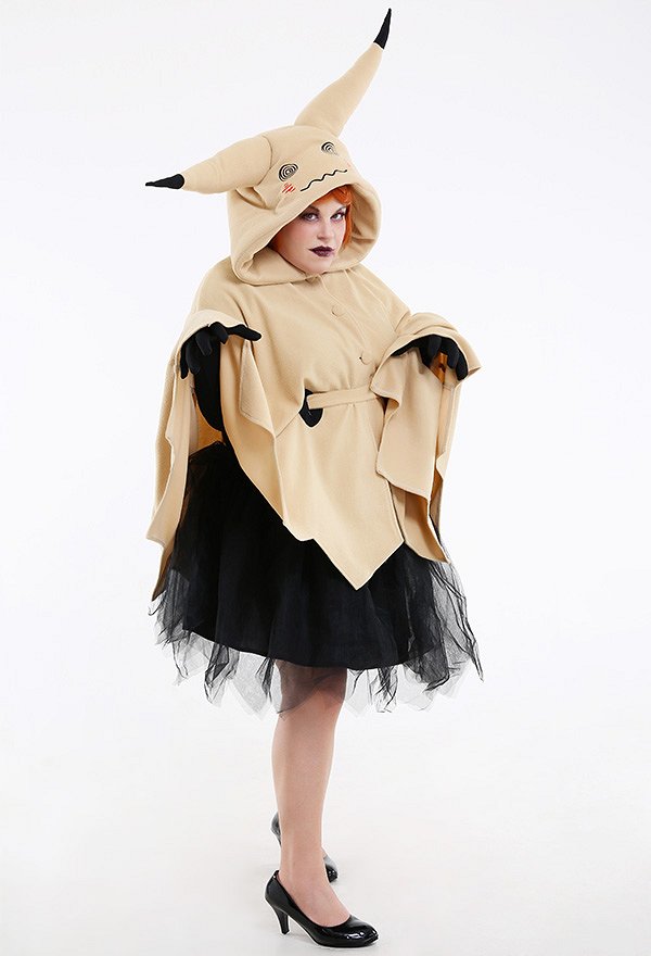 Plus Size Pikaqu Mimiku Halloween Cosplay Costume Vestido con Capucha