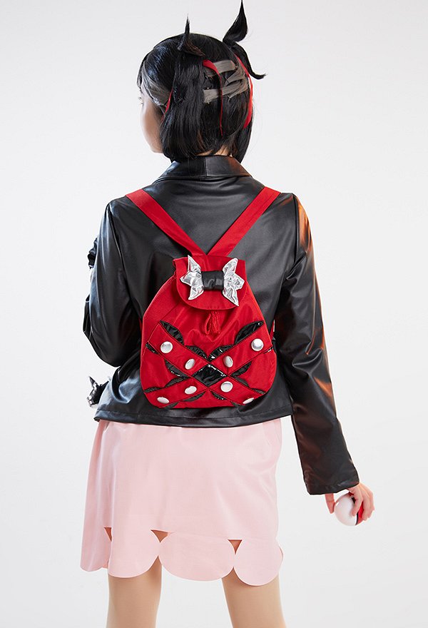 Marnie Cosplay Kleid Choker Tasche Jacke Zubehör Set Cosplay Kostüm