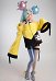 PM Scarlet and Violet Iono Cosplay Costume Halter Crop Top and Jacket with Socks and Leg ring