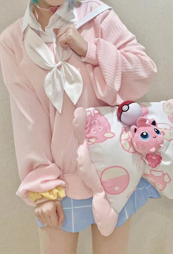 Vocal Disfraz de Cosplay Camisa y Falda a Cuadros Combinados Con Blusa y Bolso