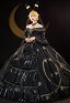 PM Derivado Princesa Serie Vestido Traje Top Falda con Velo Cintura Cadena Cosplay Disfraz