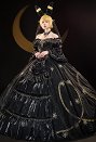 PM Derivado Princesa Serie Vestido Traje Top Falda con Velo Cintura Cadena Cosplay Disfraz