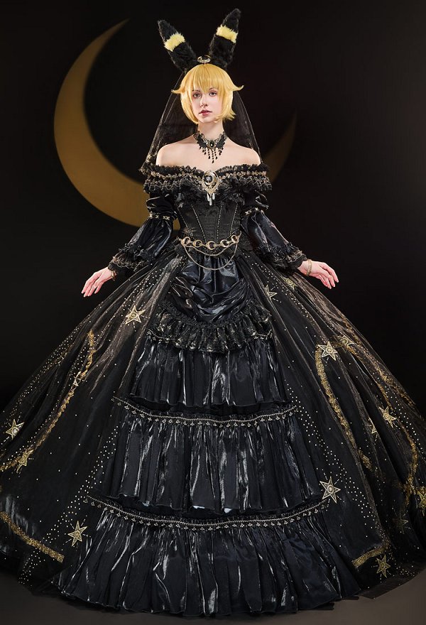 PM Derivado Princesa Serie Vestido Traje Top Falda con Velo Cintura Cadena Cosplay Disfraz