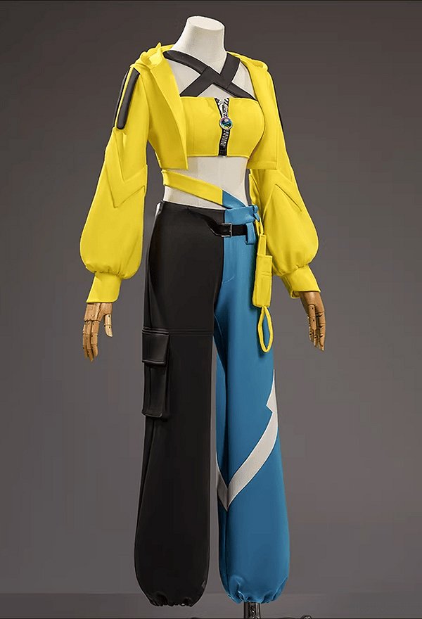 PM Canari Cosplay Kostüm Weste Hose mit Jacke und Gürtel