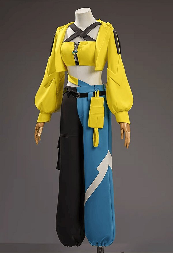 PM Canari Cosplay Kostüm Weste Hose mit Jacke und Gürtel