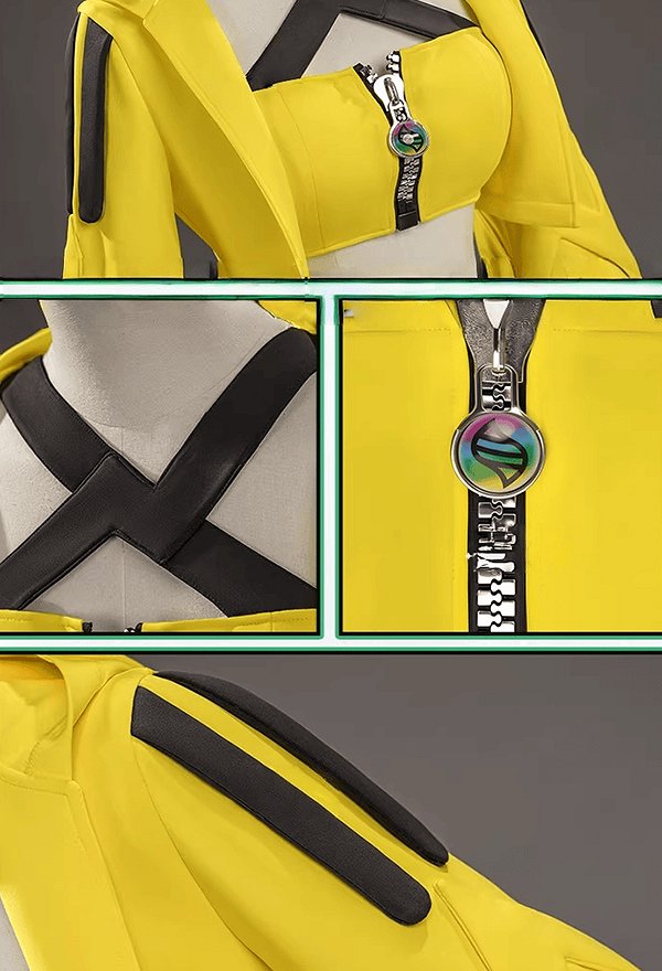 PM Canari Cosplay Kostüm Weste Hose mit Jacke und Gürtel