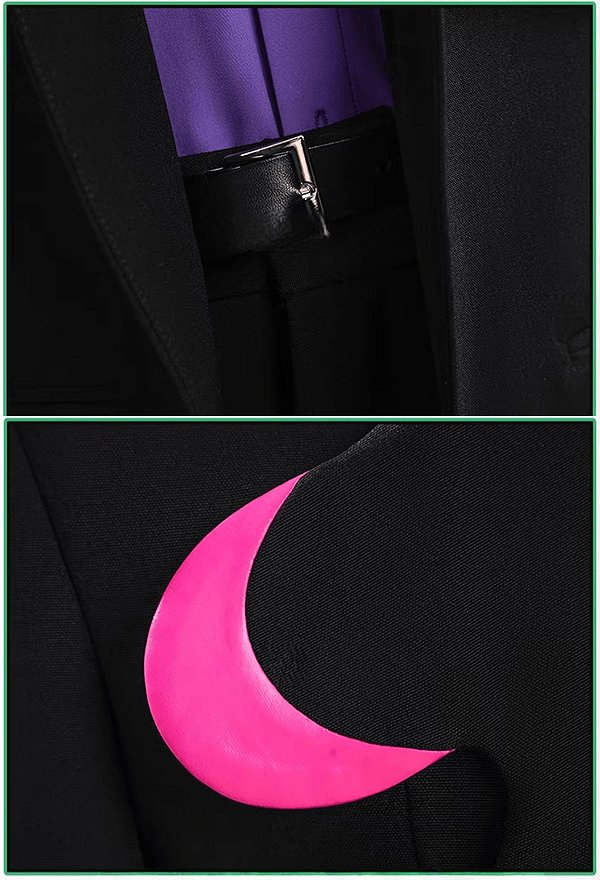 PM Corbeau Cosplay Disfraz Camisa y abrigo con pantalones largos y corbata