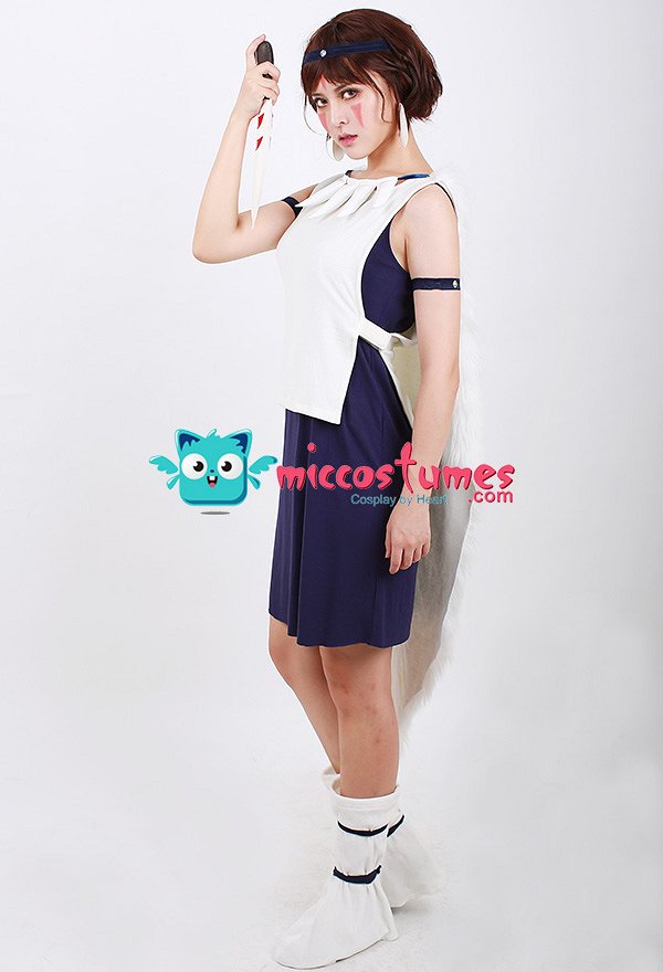 Disfraz Cosplay de princesa Mononoke San
