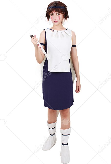 Disfraz Cosplay de princesa Mononoke San